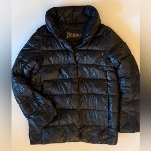 Herno Black Puffer Down Jacket
